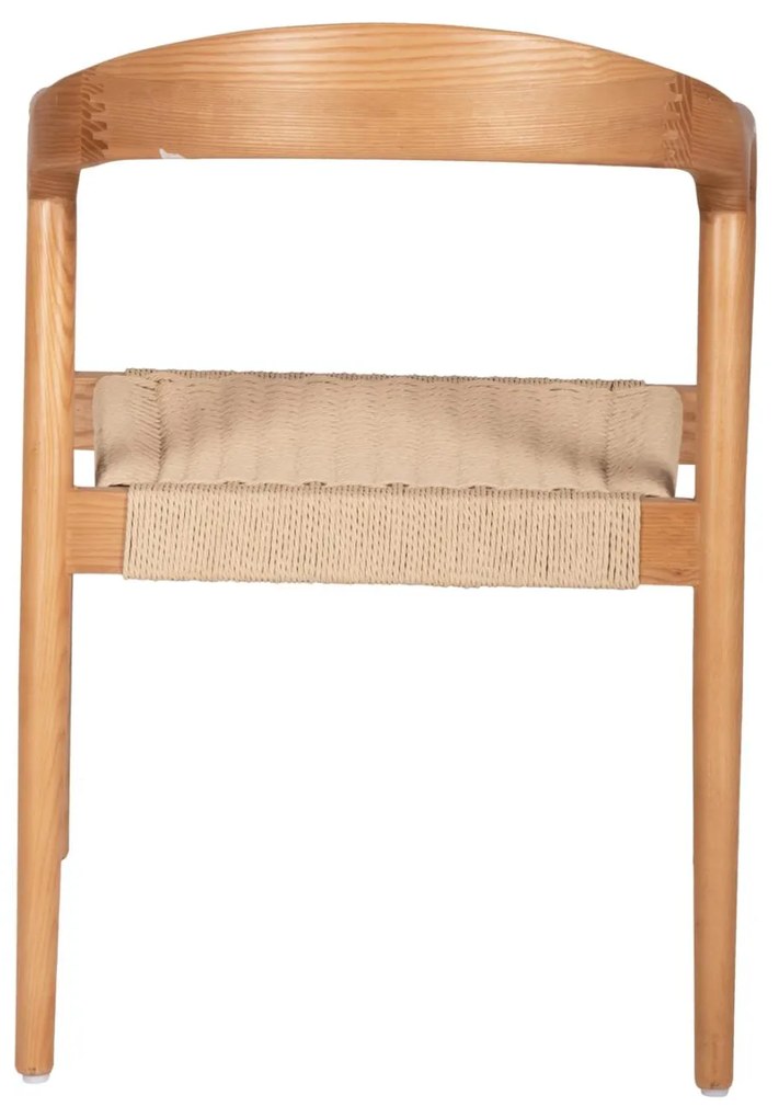 Πολυθρόνα C9874 Ξύλο Φράξινος και Paper Rope 57x54x78Yεκ. 57x54x78 εκ.