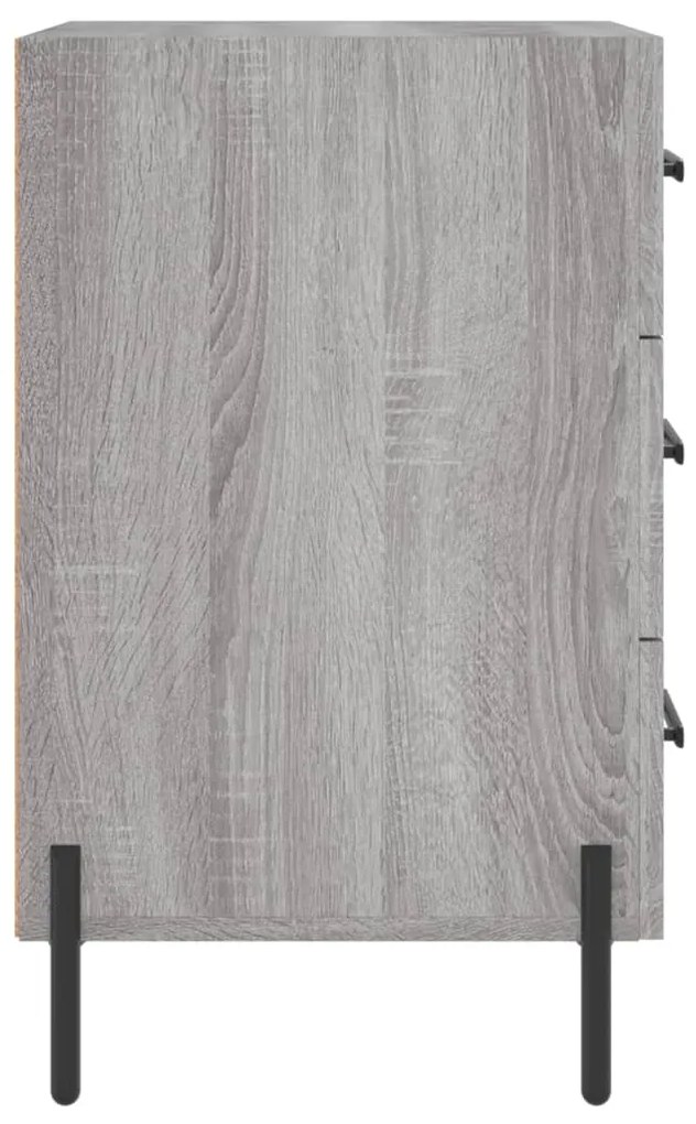 vidaXL Κομοδίνο Γκρι Sonoma 40 x 40 x 66 εκ. από Επεξεργασμένο Ξύλο