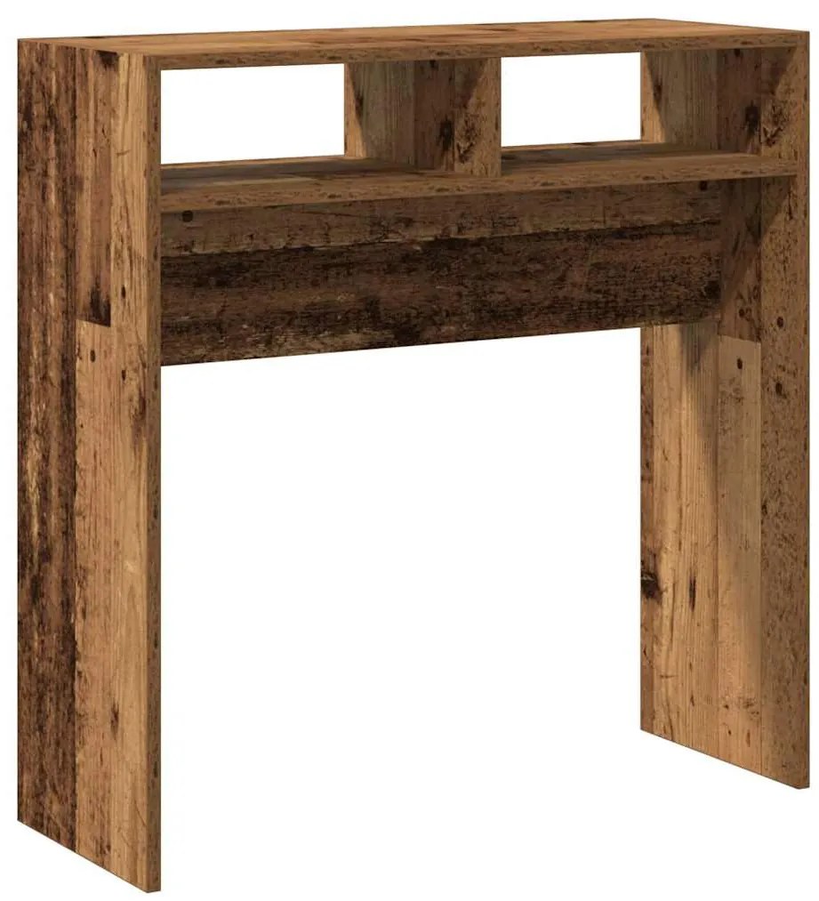 vidaXL Τραπεζάκι Κονσόλα Παλιό Ξύλο 78 x 30 x 80 εκ. από Μοριοσανίδα