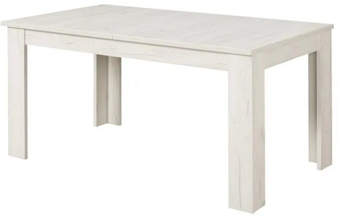 Τραπέζι Τραπεζαρίας Oscar TS 160 Λευκός Δρύς 160,5x90x76,5 εκ.