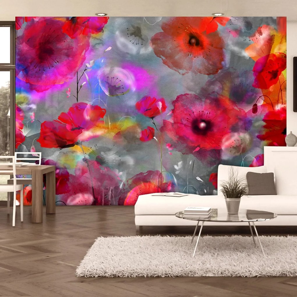 Φωτοταπετσαρία - Painted Poppies 250x175