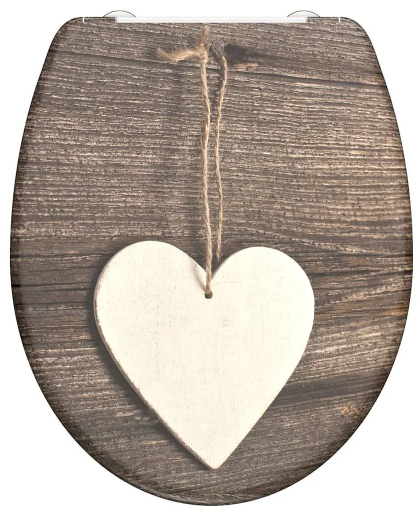 SCHÜTTE ΚΑΘΙΣΜΑ ΛΕΚΑΝΗΣ WOOD HEART SOFT-CLOSE &amp; ΣΧΕΔΙΟ ΑΠΟ DUROPLAST 435107