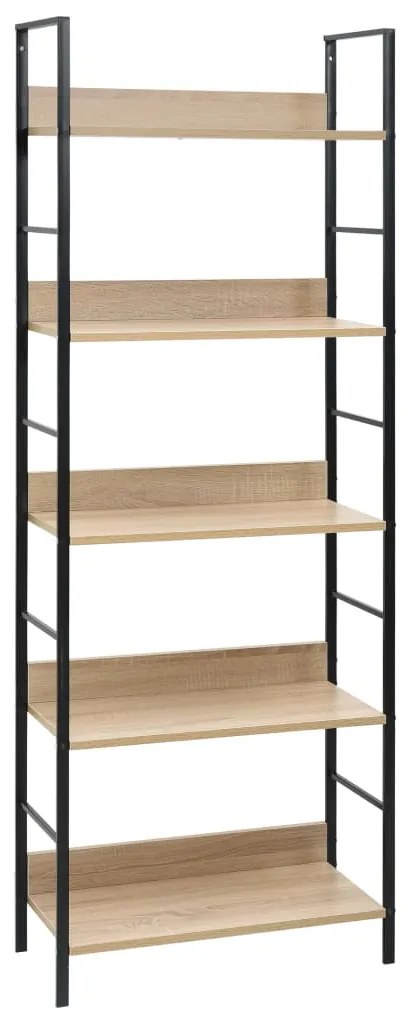 vidaXL Ραφιέρα 5 Επιπέδων Δρυς 60x27,6x158,5 εκ. Επεξεργασμένο Ξύλο