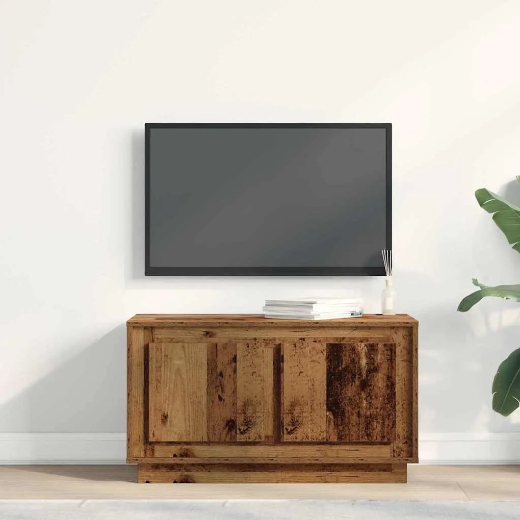 vidaXL Έπιπλο Τηλεόρασης Παλαιό ξύλο 80 x 35 x 45 cm