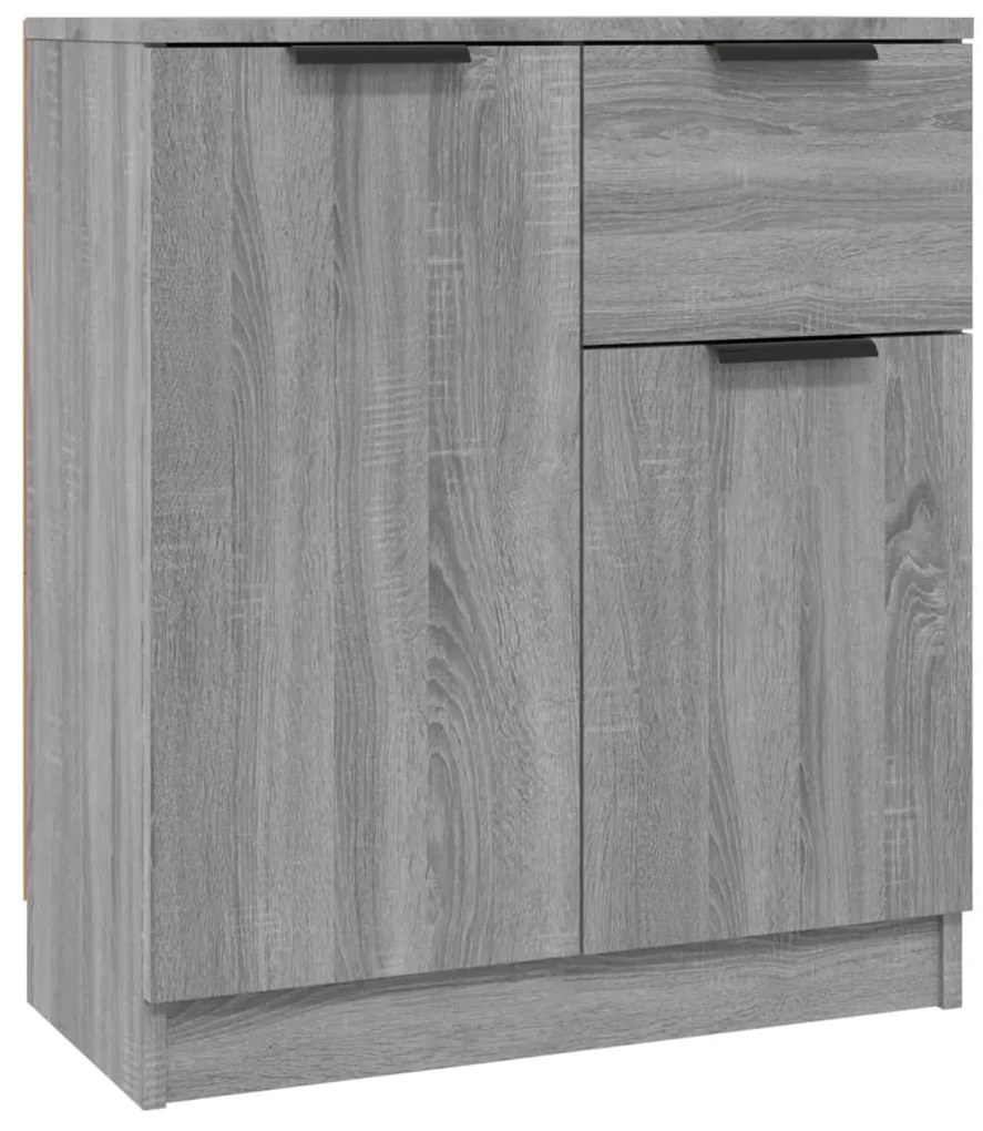 vidaXL Ντουλάπι 2 τεμ. Γκρι Sonoma 60x30x70 εκ. από Επεξεργασμένο Ξύλο
