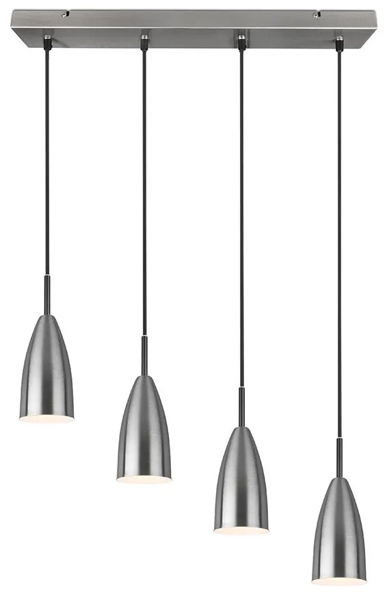 Κρεμαστό Φωτιστικό Ράγα RL Lighting Farin R30694007 Νίκελ Ματ