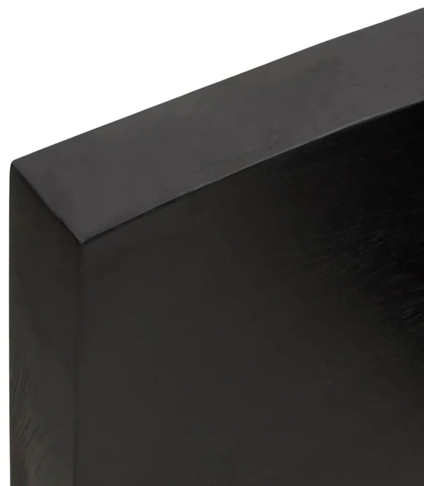 Επιφ Τραπεζιού Αν Καφέ 180x60x(2-6)εκ.Ακατέργ. Μασίφ Ξύλο Δρυός - Καφέ