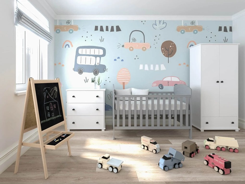 Συρταριέρα  με  Αλλαξιέρα  Classic Grey  83x48x87cm  BC20022 BabyCute