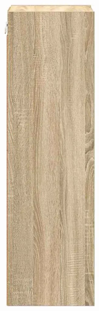 vidaXL Κρεμαστό ντουλάπι με αποθήκευση Δρύς Sonoma 30 x 29,5 x 100 εκ.