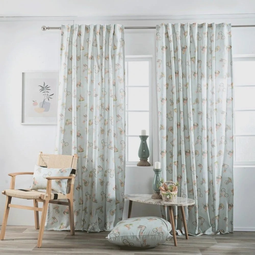 Κουρτίνα Pastel Με Τρέσα Multi Teoran 140x275 Ακρυλικό,Βαμβάκι, Polyester