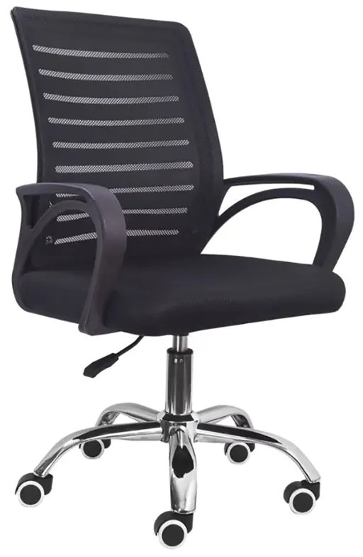 A900 ΜΑΥΡΟ MESH ΠΟΛΥΘΡΟΝΑ ΓΡΑΦΕΙΟΥ ZITA PLUS 63Χ51Χ43-89/53-99εκ.
