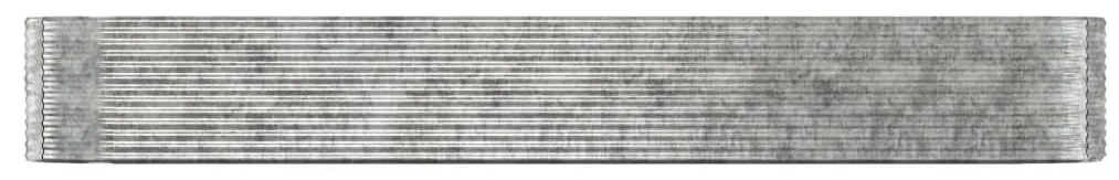 Ζαρντινιέρα Ασημί 507x100x68 εκ. Ατσάλι με Ηλεκτρ. Βαφή Πούδρας - Ασήμι