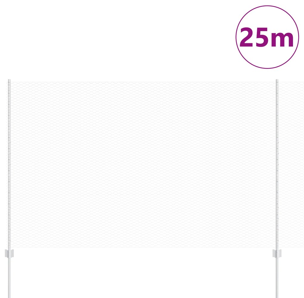 vidaXL Πόρτες Φράχτη 22 τμχ U-Channel 160 cm Γαλβανισμένο Ατσάλι