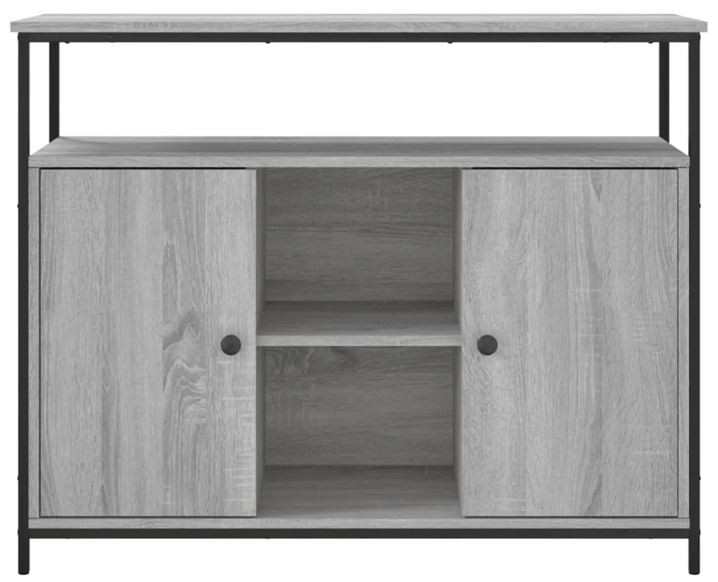 vidaXL Μπουφές Γκρι Sonoma 100x35x80 εκ. από Επεξεργασμένο Ξύλο