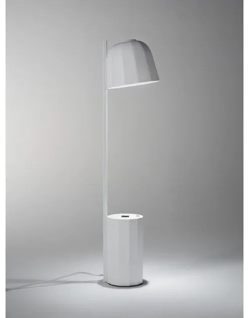 Επιτραπέζιο Φωτιστικό Γραφείου 1xGU10 60cm Θύρα USB Novia T1 Prandina-1C63000113000-Λευκό 1C63000113000