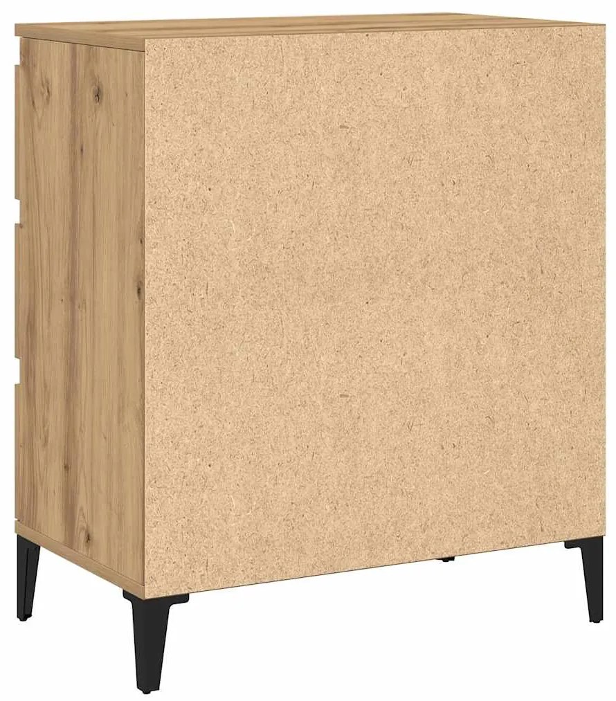 vidaXL Μπουφές Τεχνίτης Δρυς 60x35x70 εκ. από Επεξεργασμένο Ξύλο