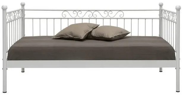Kαναπές Κρεβάτι Aλεξία τριθέσιος μεταλλικός για στρώμα 90x190