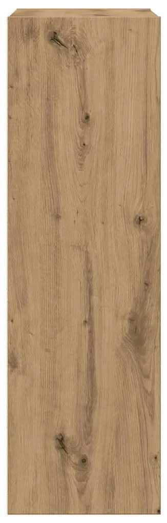 vidaXL Ντουλάπι βιβλίου/Σιδερένιο ντουλάπι Artisan Oak 66x30x98 cm