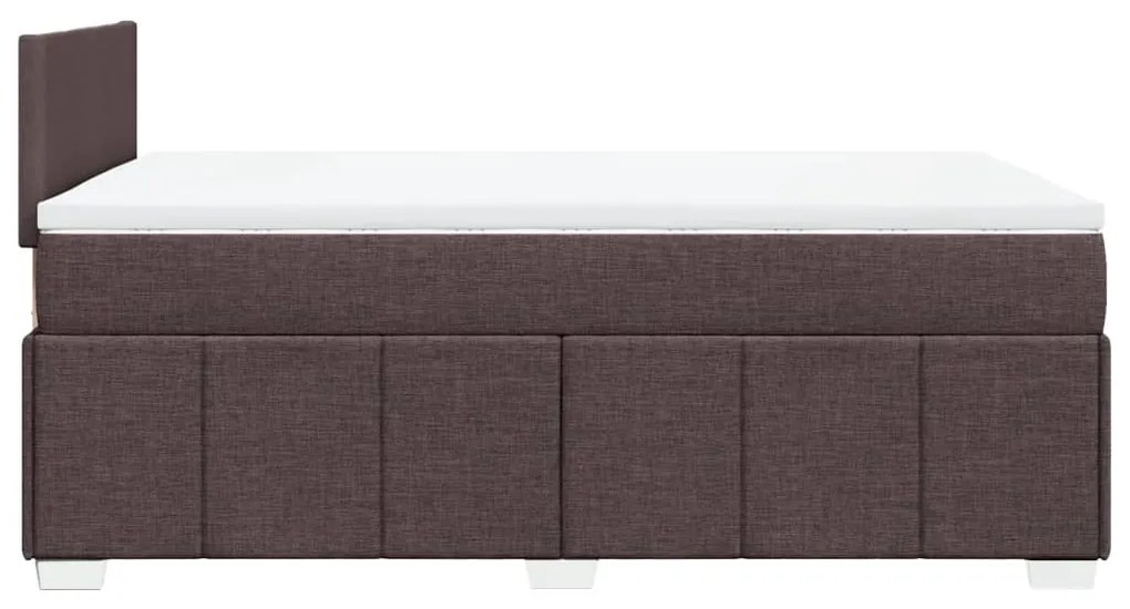 ΚΡΕΒΑΤΙ BOXSPRING ΜΕ ΣΤΡΩΜΑ ΣΚΟΥΡΟ ΚΑΦΕ 120X190 ΕΚ ΥΦΑΣΜΑΤΙΝΟ 3289303