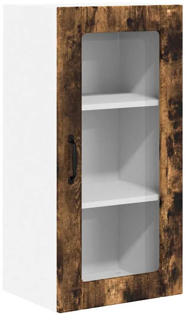 vidaXL Κρεμαστό ντουλάπι κουζίνας Καπνιστό Δρύς 40 x 31 x 80 εκ.