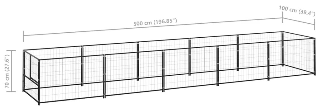 ΣΠΙΤΑΚΙ ΣΚΥΛΟΥ ΜΑΥΡΟ 5 Μ² ΑΤΣΑΛΙΝΟ 3082095