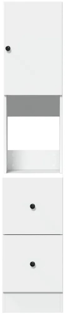 vidaXL Στήλη Κουζίνας Λευκή 35x50x180 εκ. από Επεξεργασμένο Ξύλο
