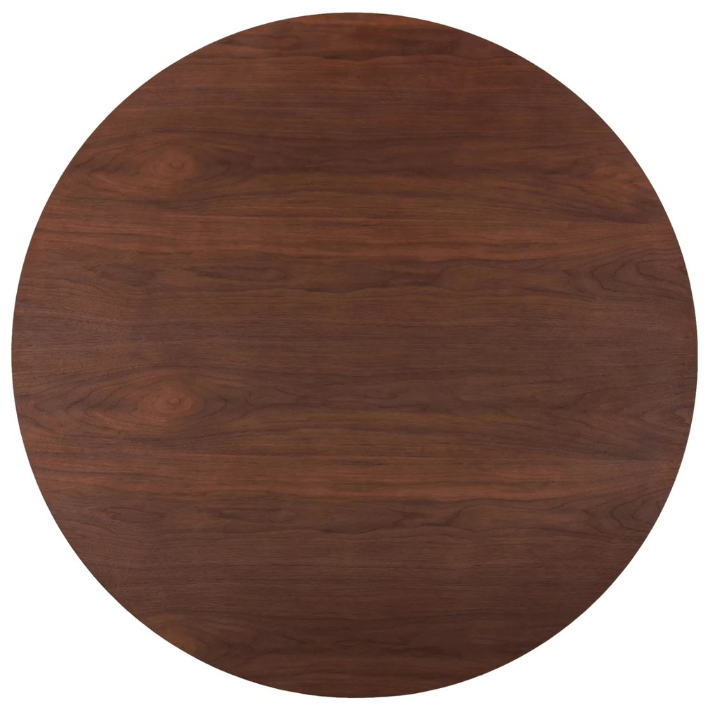 ΤΡΑΠΕΖΙ ΣΤΡΟΓΓΥΛΟ DENTY HM9612.02 MDF ΜΕ ΚΑΠΛΑΜΑ ΔΡΥΟΣ-ΧΡΩΜΑ ΚΑΡΥΔΙ Φ120x75Υεκ.