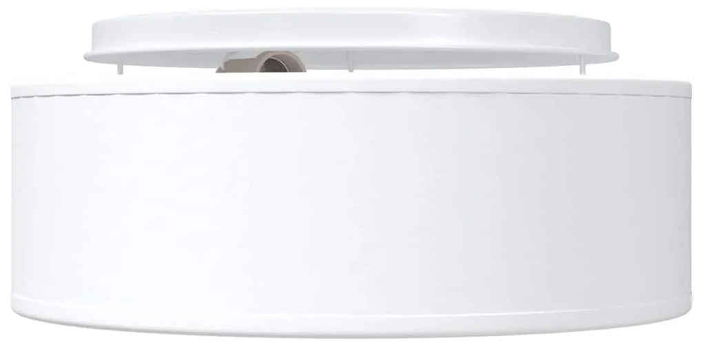 vidaXL Λάμπα Οροφής Λευκό 30 x 13.5 εκ. ύφασμα