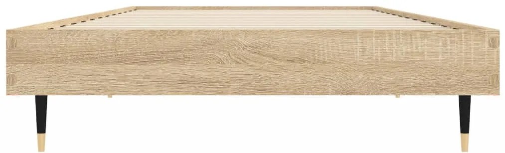 vidaXL Πλαίσιο Κρεβατιού Χωρ. Στρώμα Sonoma Δρυς 75x190εκ Επεξ. Ξύλο