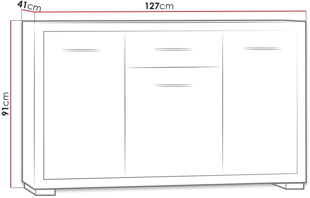 Ντουλάπι Vegas 3D3S-Fusiko