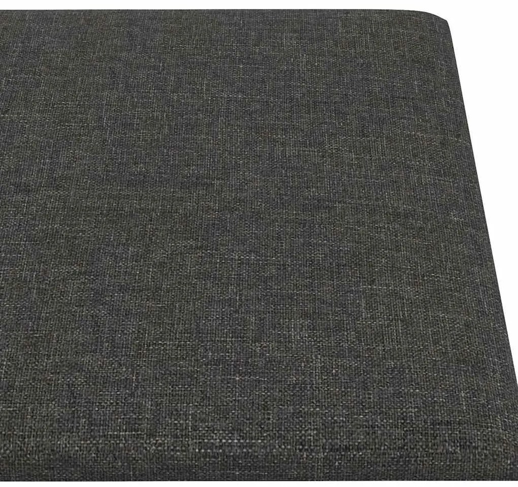 vidaXL Πάνελ Τοίχου 12 τεμ. Σκούρο Γκρι 90 x 15 εκ. 1,62 μ Υφασμα