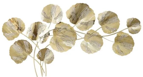 Διακοσμητικό τοίχου Fleur Inart μέταλλο σε χρυσή απόχρωση131x68.5x6εκ 345-000010 345-000010 Χρυσό