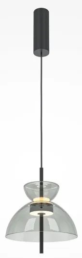 Κρεμαστό Φωτιστικό Οροφής LED 12W Γυαλί 30,3cm Bangkok Maytoni MOD185PL-L11B3K2 Γκρι