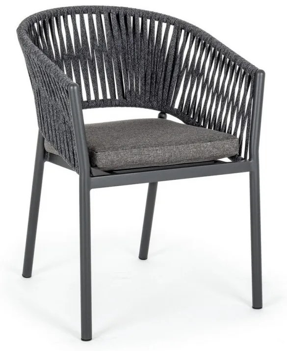 Καρέκλα Με Μπράτσα Florencia WG21 Γκρι 57x60x80εκ. - Γκρι