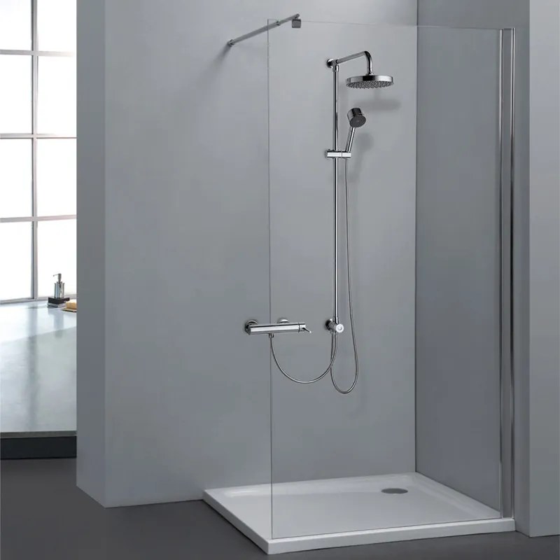 KARAG  STOCKBATHROOM Σταθερό πάνελ καμπίνας με διάφανο κρύσταλλο FREE 1 KARAG 90x200cm KARAG-5206836560328