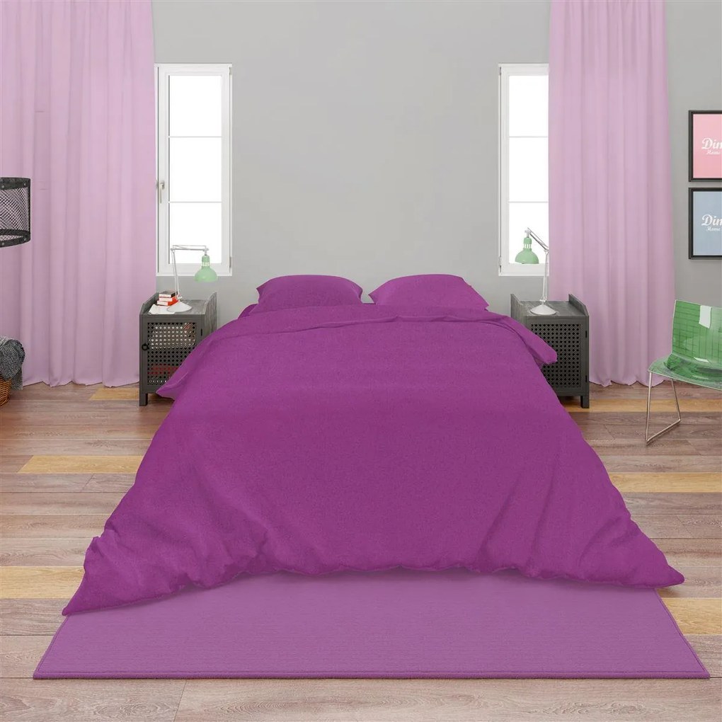 Σεντόνια Σετ 4 τεμ Βαμβακερά King Size Solid 501 240X270 Magenta DimCol