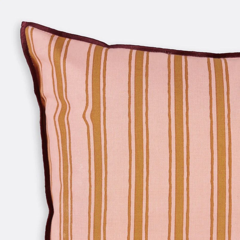 Μαξιλαροθήκη με ρίγες 45x45 εκ., Shirley