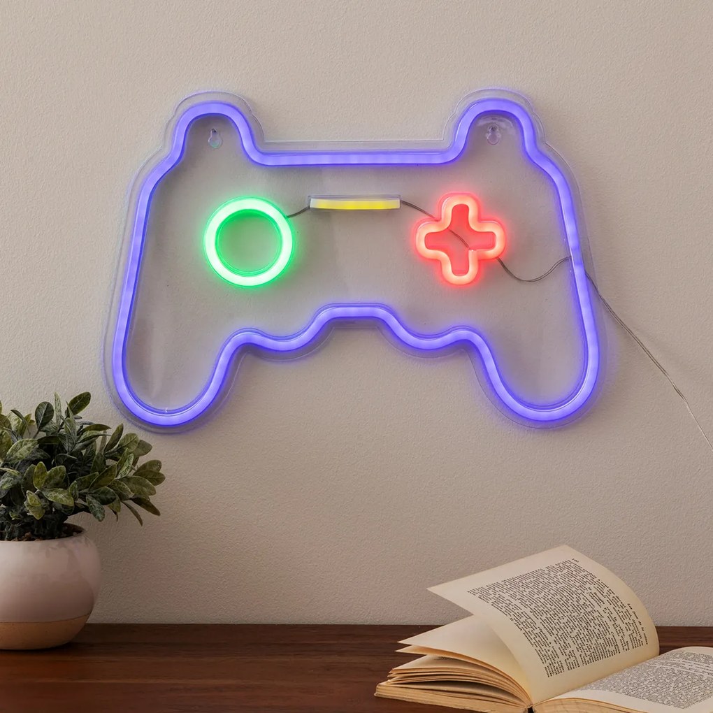 Διακοσμητικό Φωτιστικό Τοίχου LED Με USB A-S Game Controller 205957