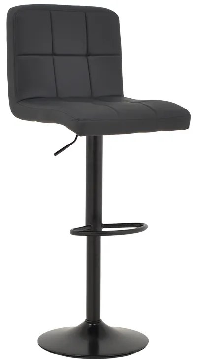 Σκαμπό μπαρ Rem πτυσσόμενο μαύρο pu-βάση μαύρο μέταλλο 44x44x112