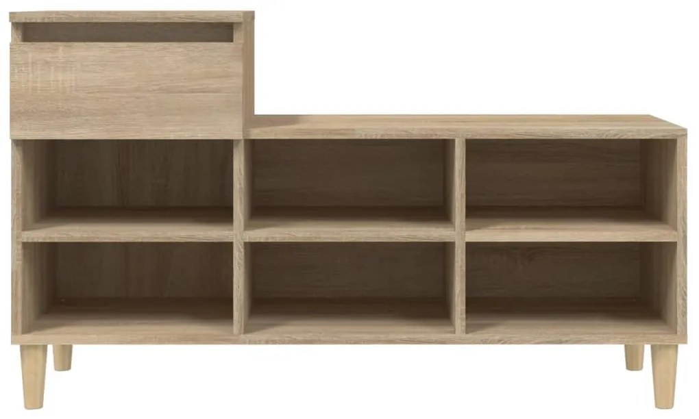 vidaXL Παπουτσοθήκη Sonoma Δρυς 102x36x60 εκ. από Επεξεργασμένο Ξύλο