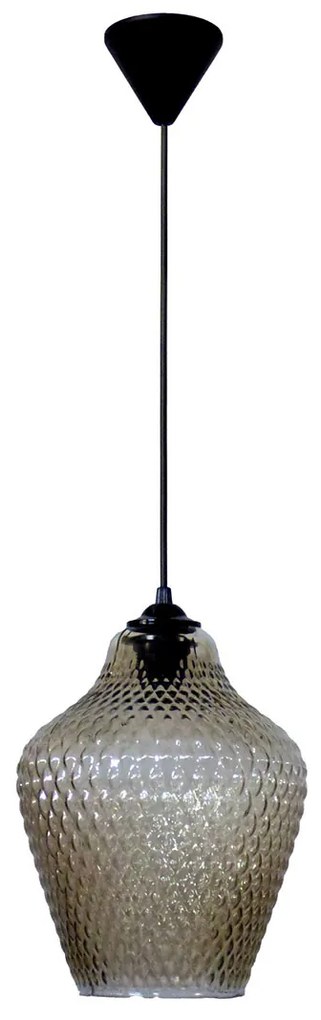 Φωτιστικό Οροφής Μονόφωτο Heronia Pine Fume 02-0434