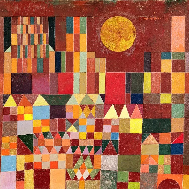 Αναπαραγωγή Castle and Sun, 1928, Paul Klee