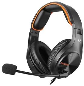 SADES Gaming Headset A2, multiplatform, 3.5mm, μαύρα