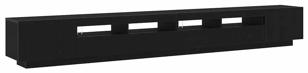 vidaXL Ντουλάπι TV 3 pcs Μαύρο 300 x 35 x 40 εκ Επεξεργασμένο ξύλο