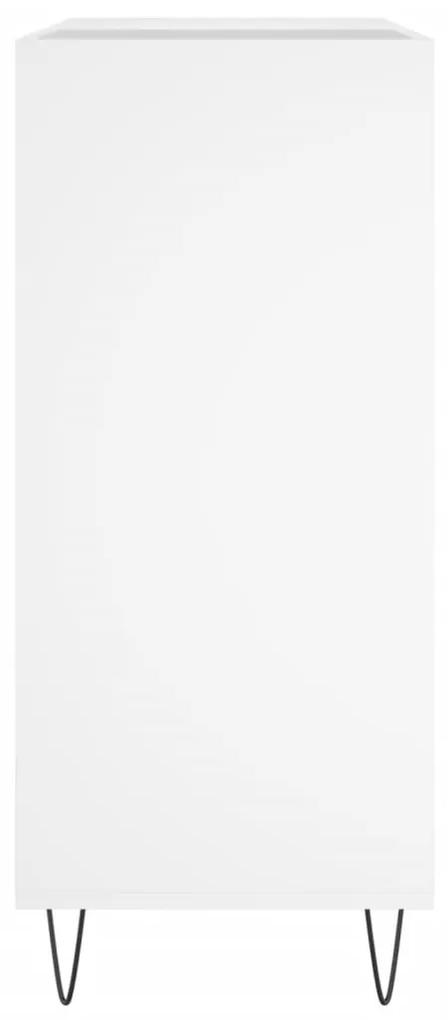 vidaXL Έπιπλο Δίσκων Λευκό 84,5 x 38 x 89 εκ. από Επεξεργασμένο Ξύλο