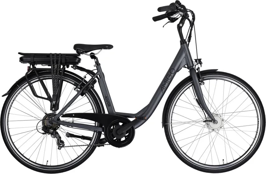 EAlvor D1 28 Inch 49 cm Women 7SP Rim Brakes Matte GreyAMIGO