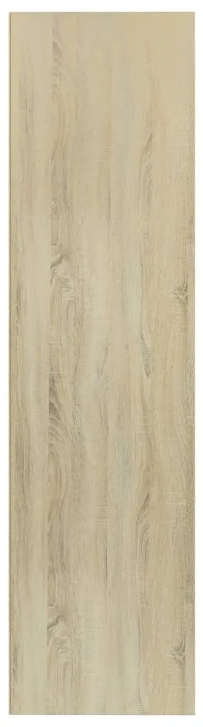 vidaXL Βιβλιοθήκη/Έπιπλο TV Λευκό/Sonoma Δρυς 36x30x143 εκ Επεξ. Ξύλο