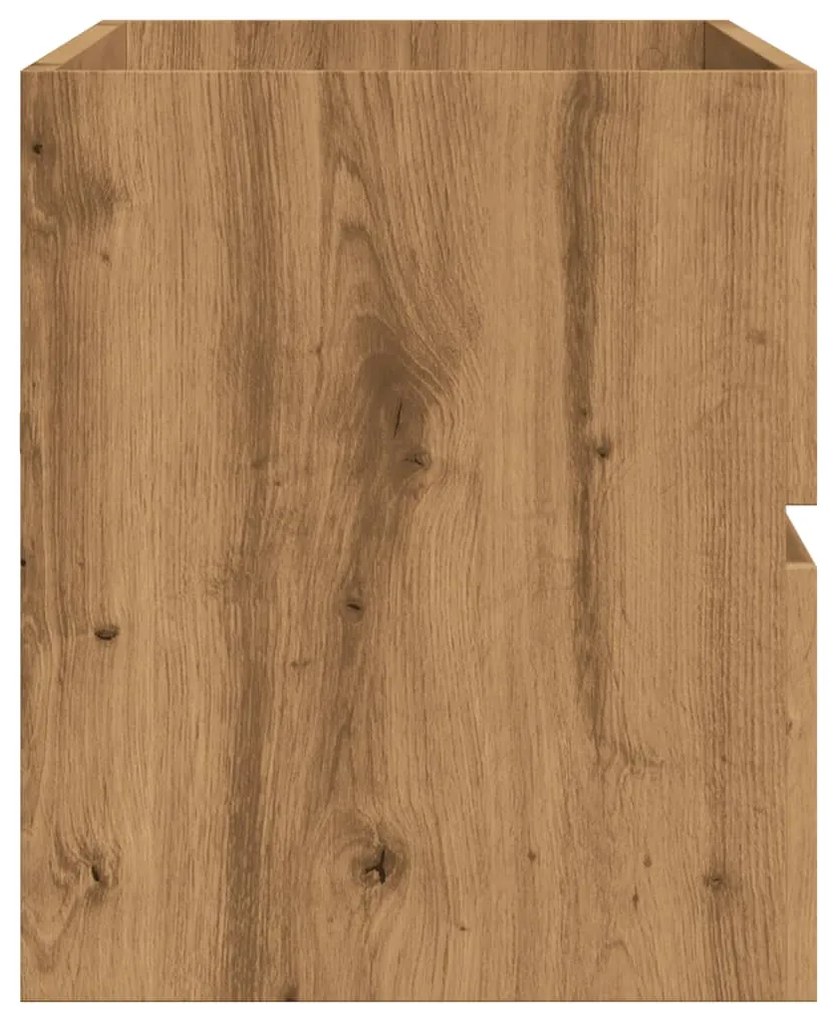 Ντουλάπι Νιπτήρα Αρτισιανή Δρυς 100x38,5x45 εκ. Επεξ. Ξύλο - Καφέ