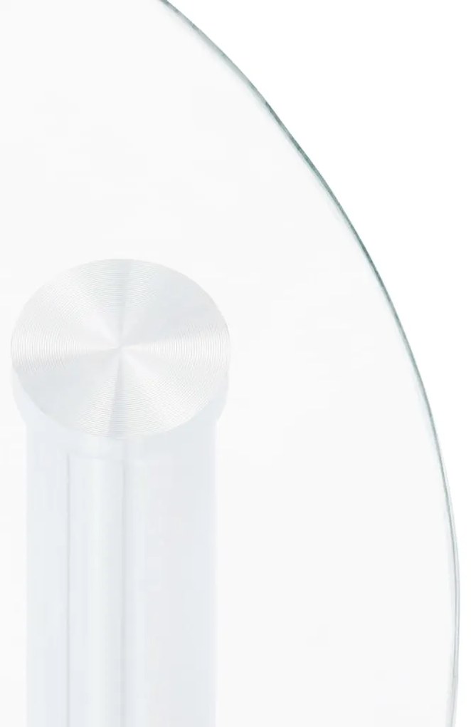 322786 vidaXL Βοηθ. Τραπέζι 2 Επ. Διαφ. &amp; Μαύρο 38x38x50 εκ Ψημ. Γυαλί