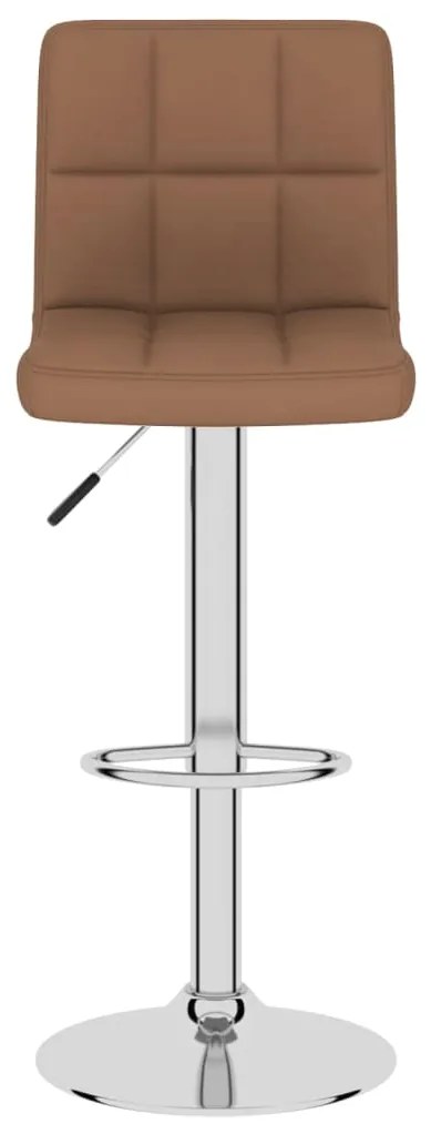 vidaXL Σκαμπό Μπαρ 2 τεμ. Καφέ Υφασμάτινα